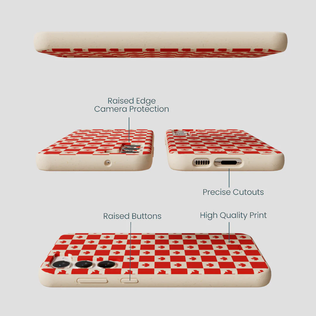 Seashell Canadian Flag Samsung Galaxy S23+(Plus) Case - Image 3