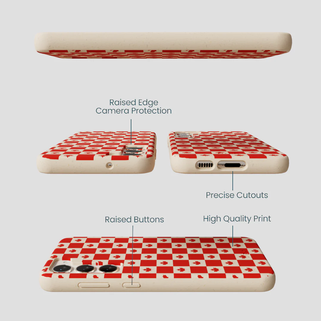 Seashell Canadian Flag Samsung Galaxy S24+(Plus) Case - Image 3