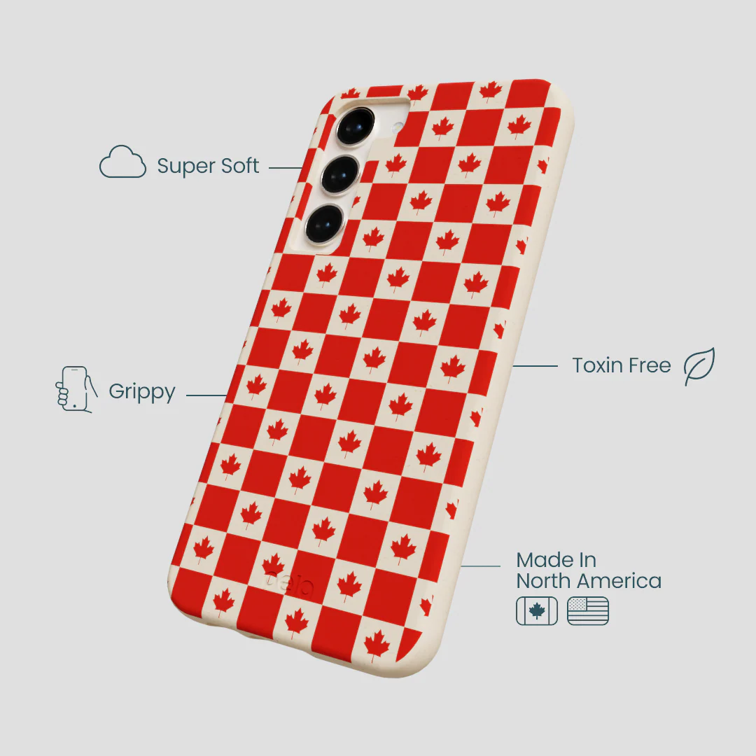 Seashell Canadian Flag Samsung Galaxy S24+(Plus) Case - Image 4