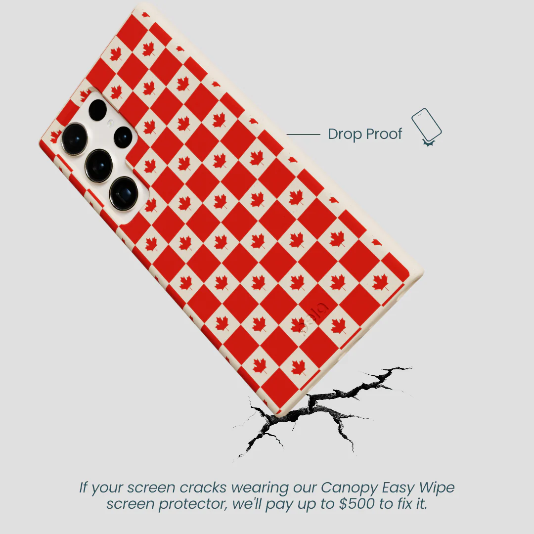 Seashell Canadian Flag Samsung Galaxy S24 Ultra Case - Image 5
