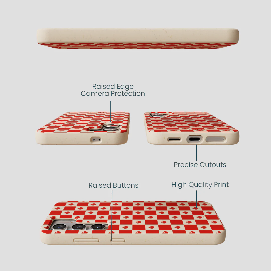 Seashell Canadian Flag Samsung Galaxy S25 Case - Image 3