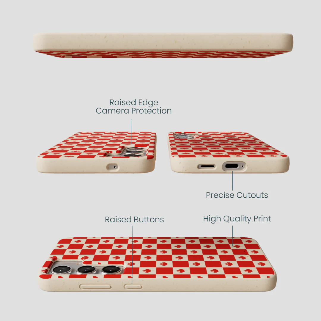 Seashell Canadian Flag Samsung Galaxy S25+(Plus) Case - Image 3