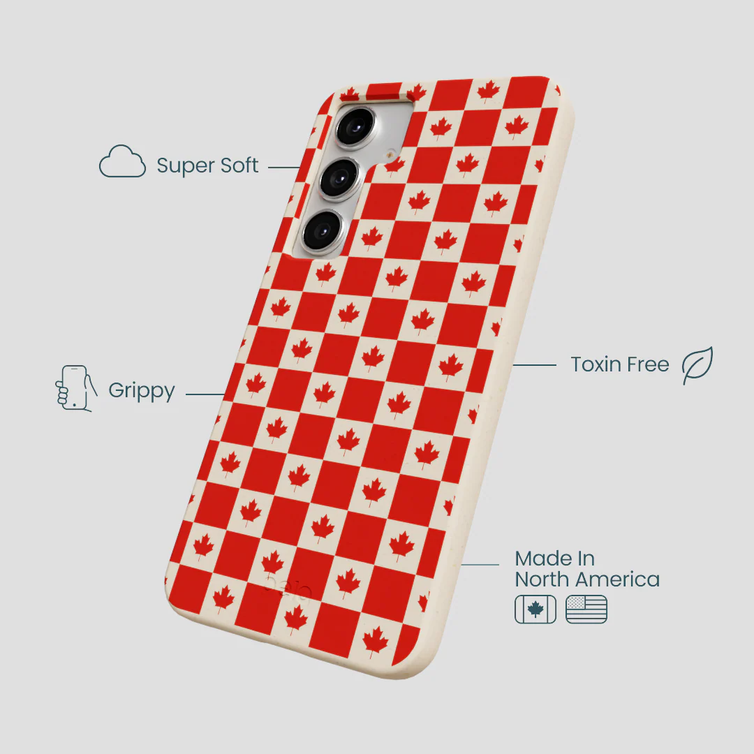 Seashell Canadian Flag Samsung Galaxy S25+(Plus) Case - Image 4