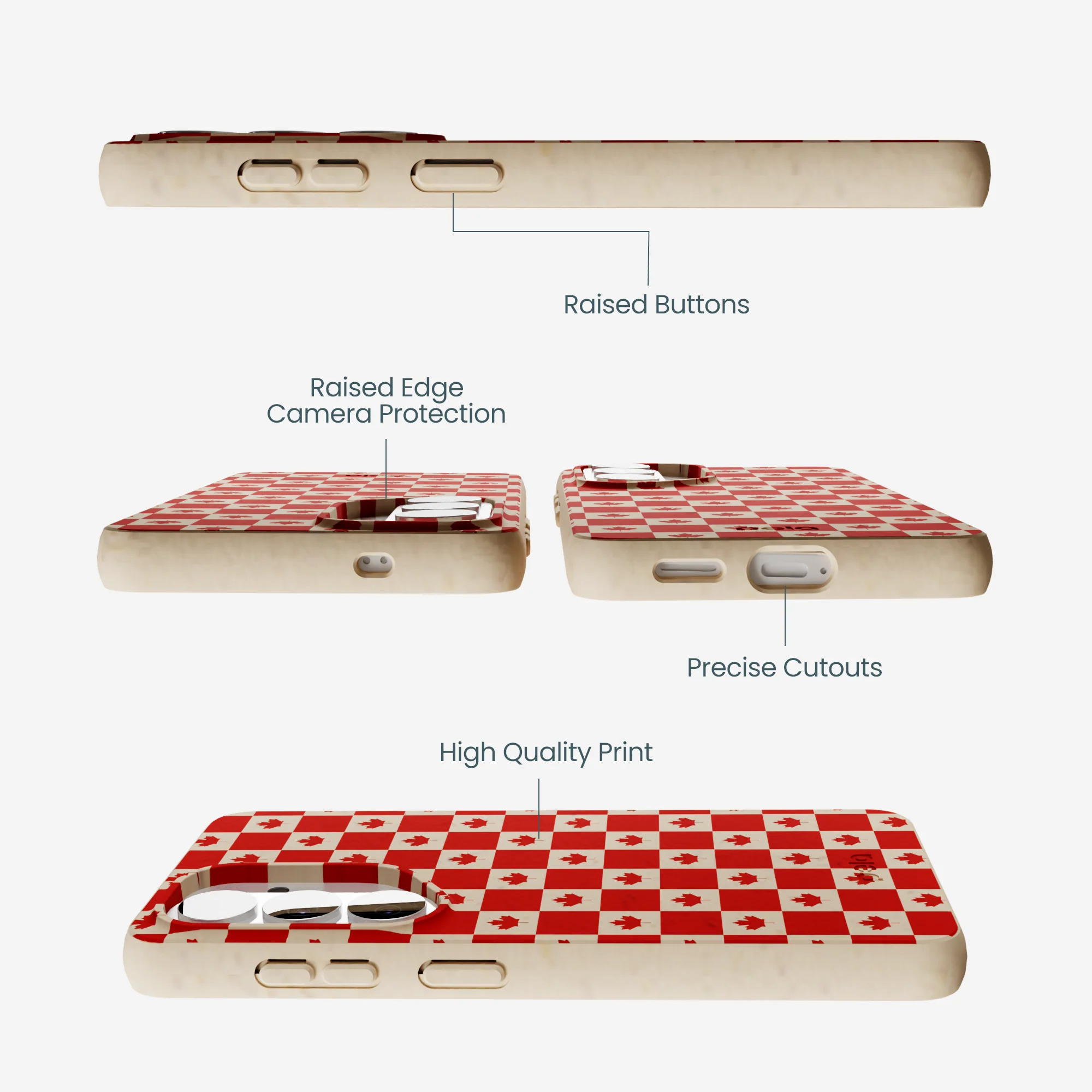 Seashell Canadian Flag Samsung Galaxy S26 Case - Image 3