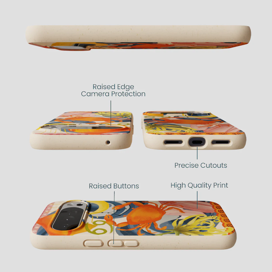Seashell Cancer Crab Google Pixel 10 Pro XL Case - Image 2