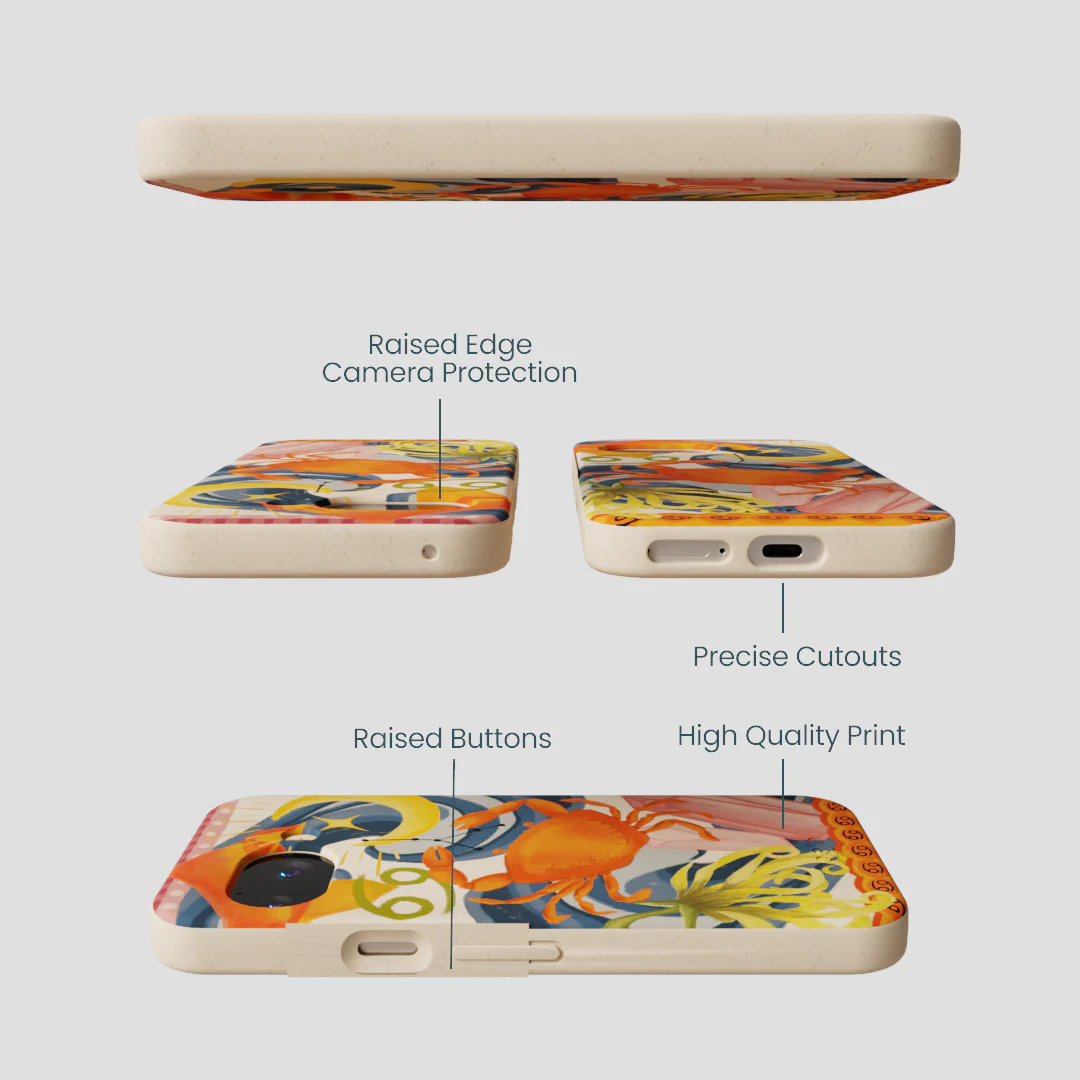 Seashell Cancer Crab Google Pixel 9a Case - Image 2
