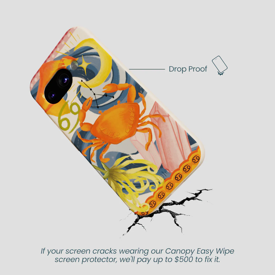 Seashell Cancer Crab Google Pixel 9a Case - Image 4