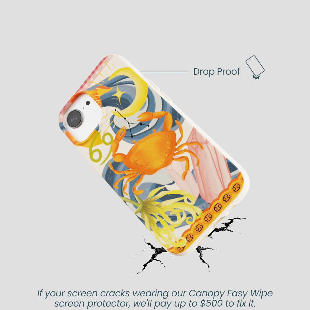 Seashell Cancer Crab iPhone 16e/17e Case - Image 5