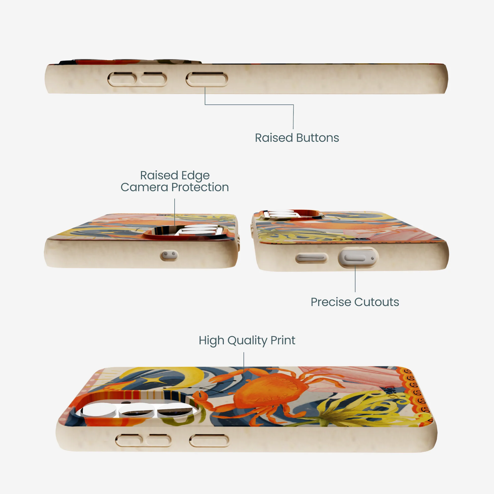 Seashell Cancer Crab Samsung Galaxy S26 Case - Image 2