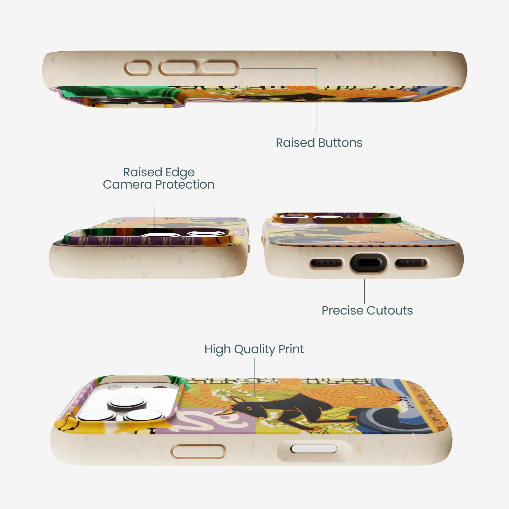 Seashell Capricorn Sea Goat iPhone 17 Pro Case - Image 3