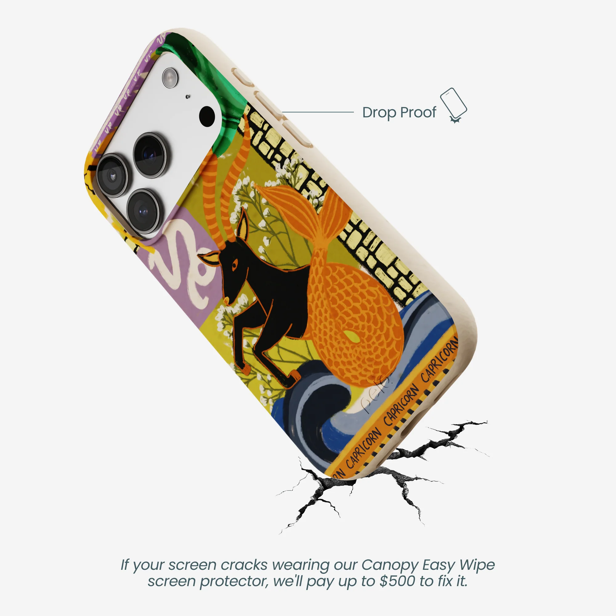 Seashell Capricorn Sea Goat iPhone 17 Pro Case - Image 5