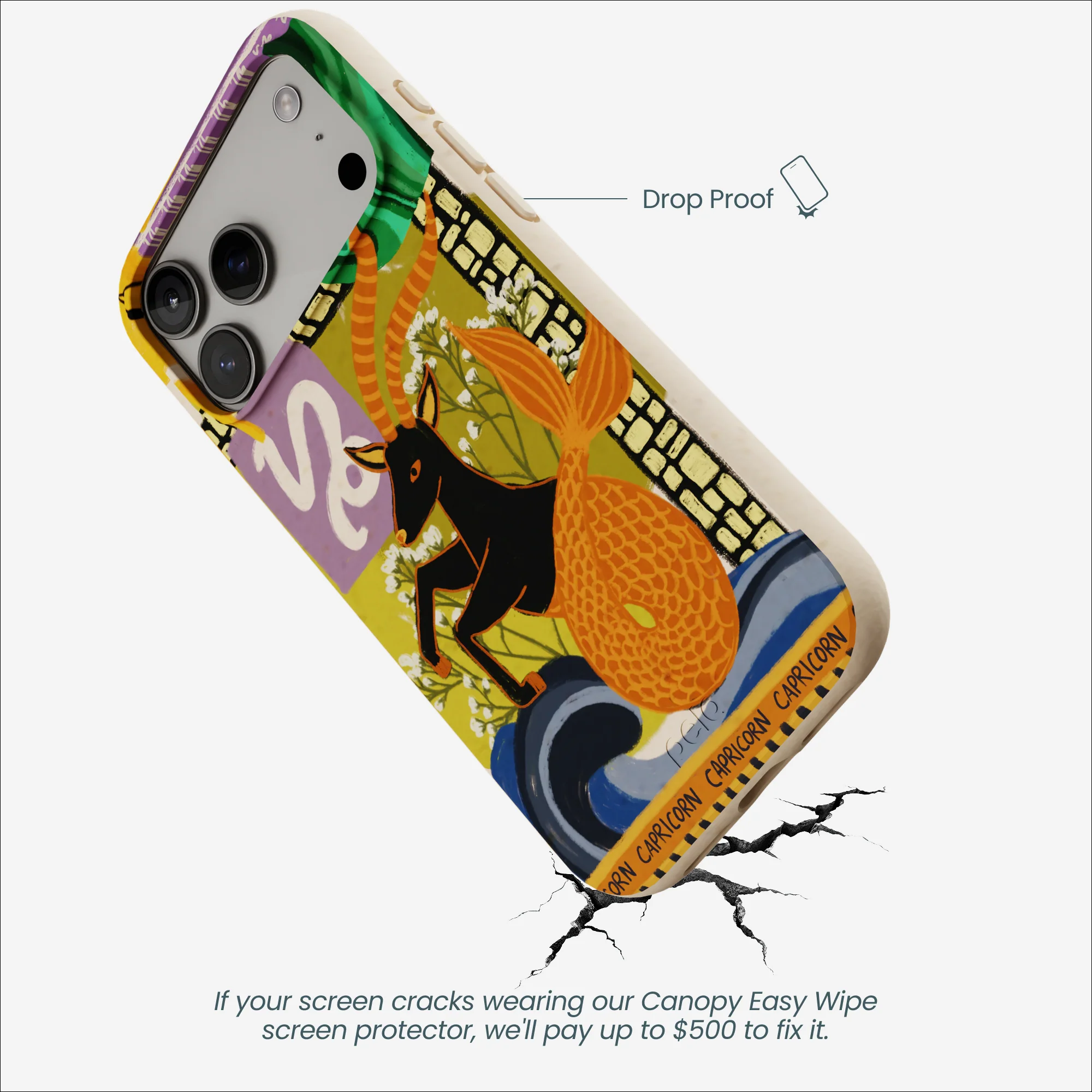 Seashell Capricorn Sea Goat iPhone 17 Pro Max Case - Image 5