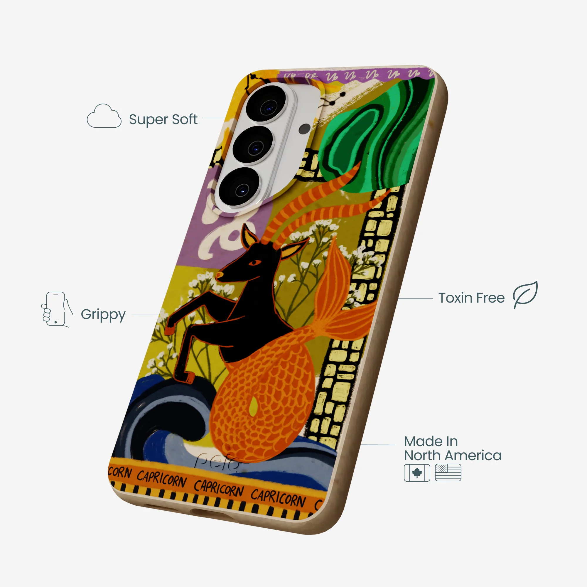 Seashell Capricorn Sea Goat Samsung Galaxy S26 Case - Image 3