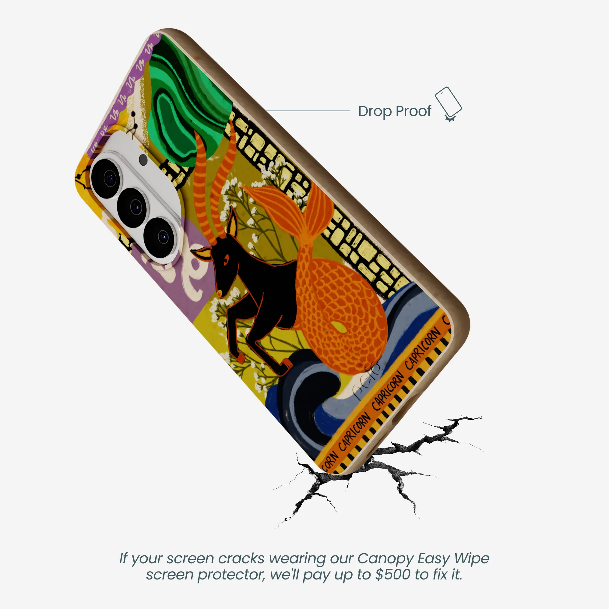 Seashell Capricorn Sea Goat Samsung Galaxy S26 Case - Image 4