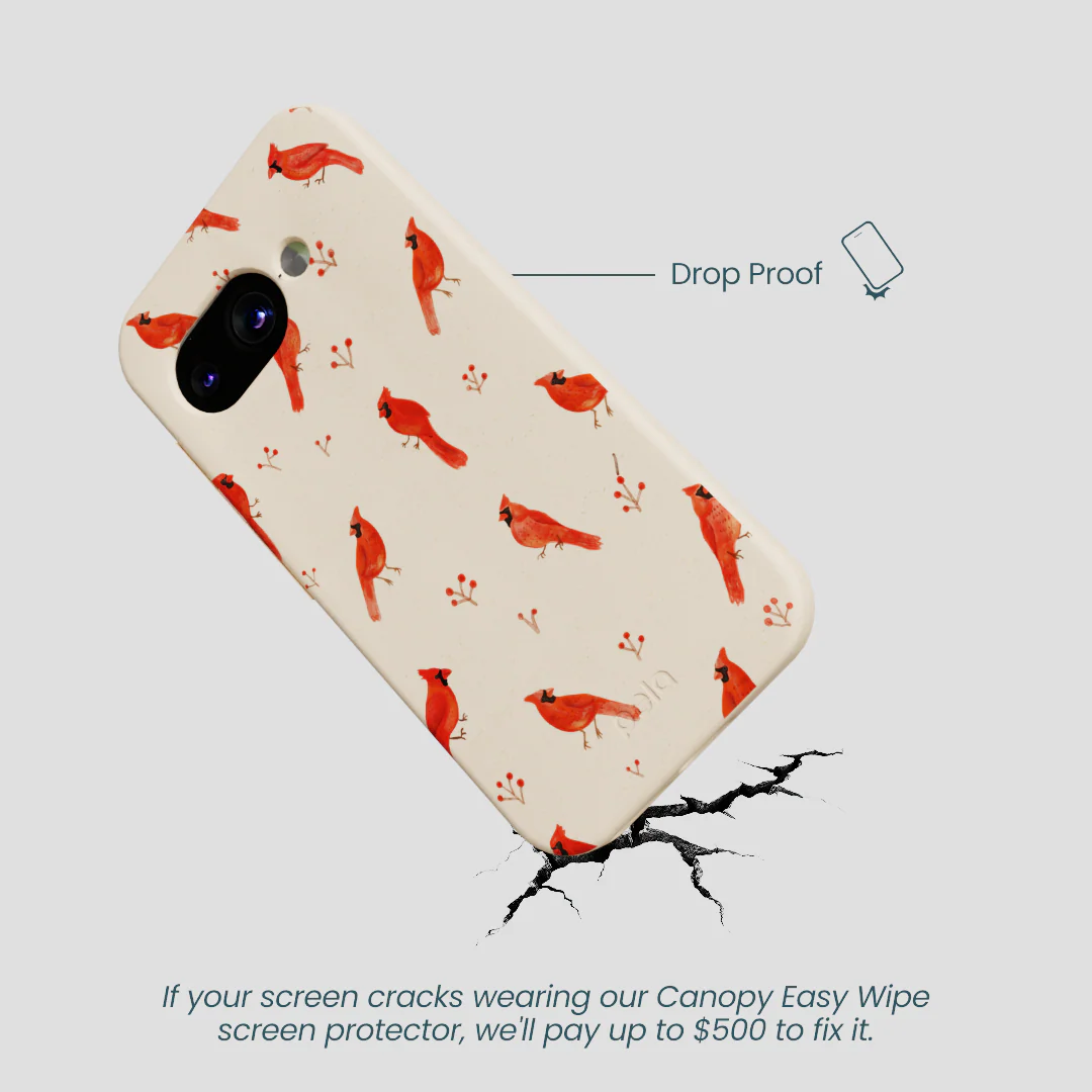 Seashell Cardinals Google Pixel 9a Case - Image 4