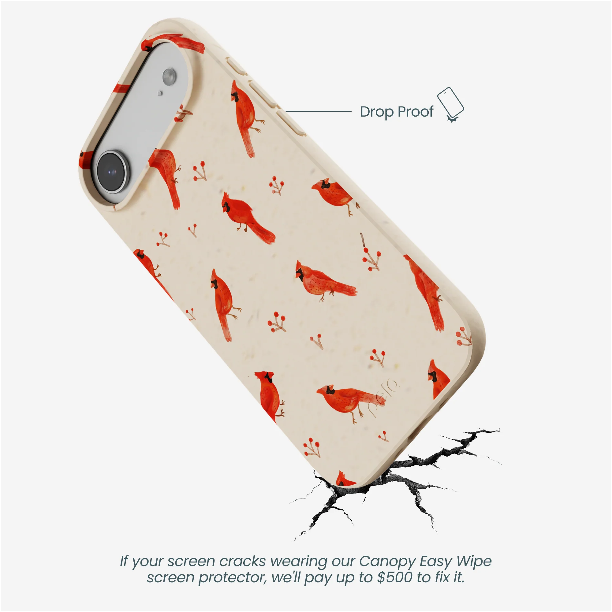 Seashell Cardinals iPhone Air Case - Image 5