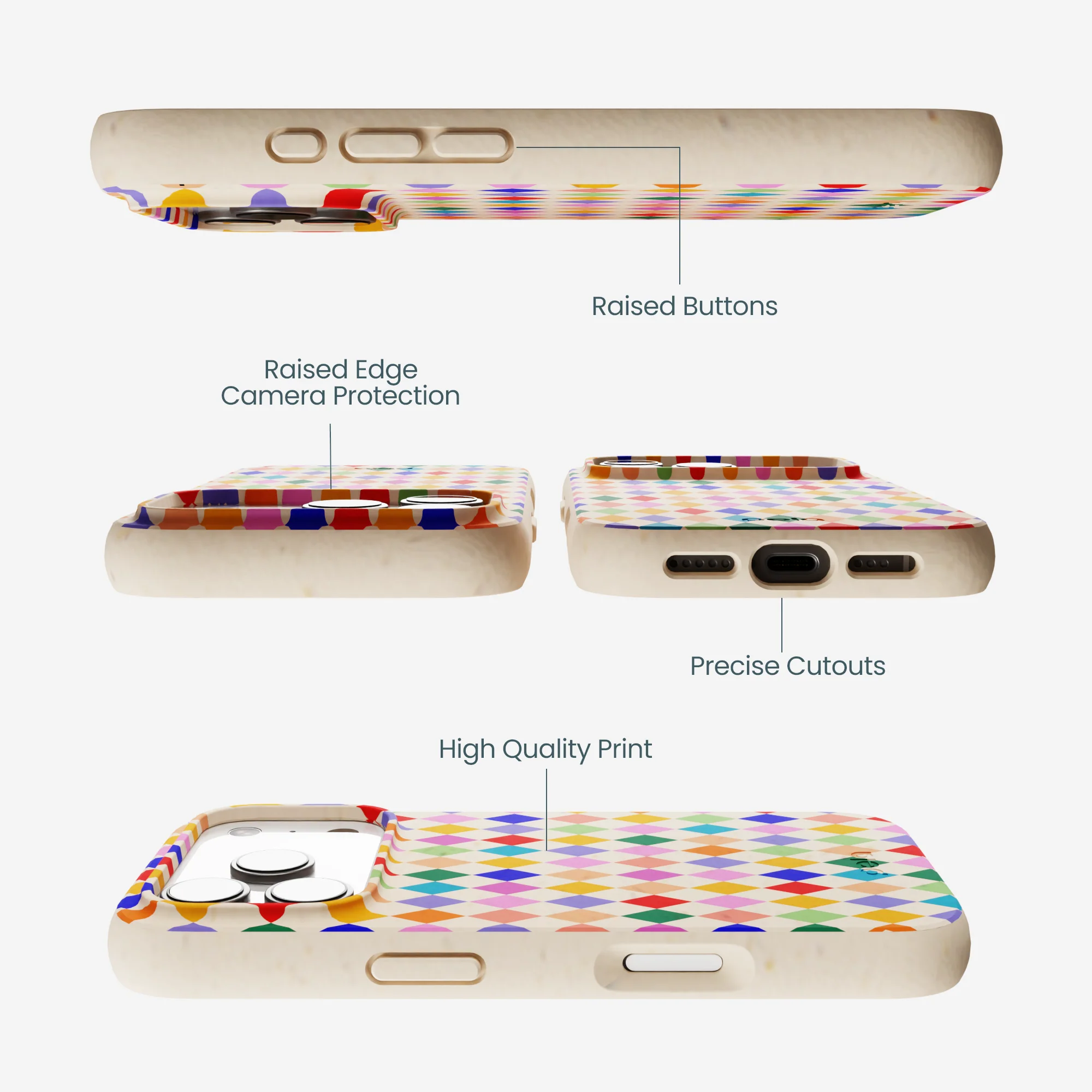 Seashell Carnival Jewels iPhone 17 Pro Case - Image 3