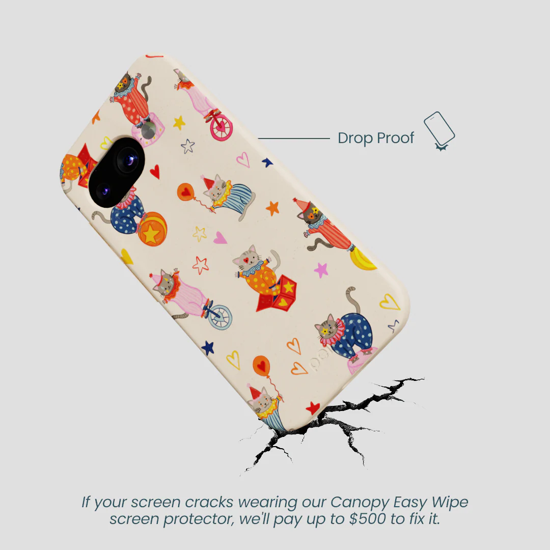 Seashell Cat Clowns Google Pixel 9a Case - Image 5