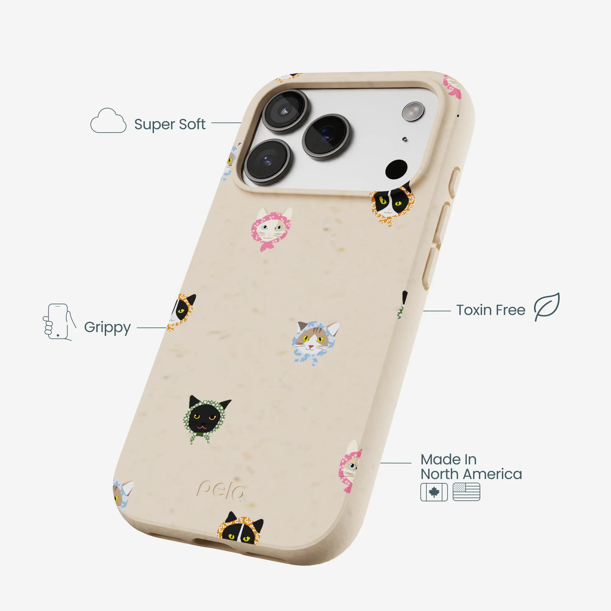 Seashell Cat Couture iPhone 17 Pro Case - Image 4