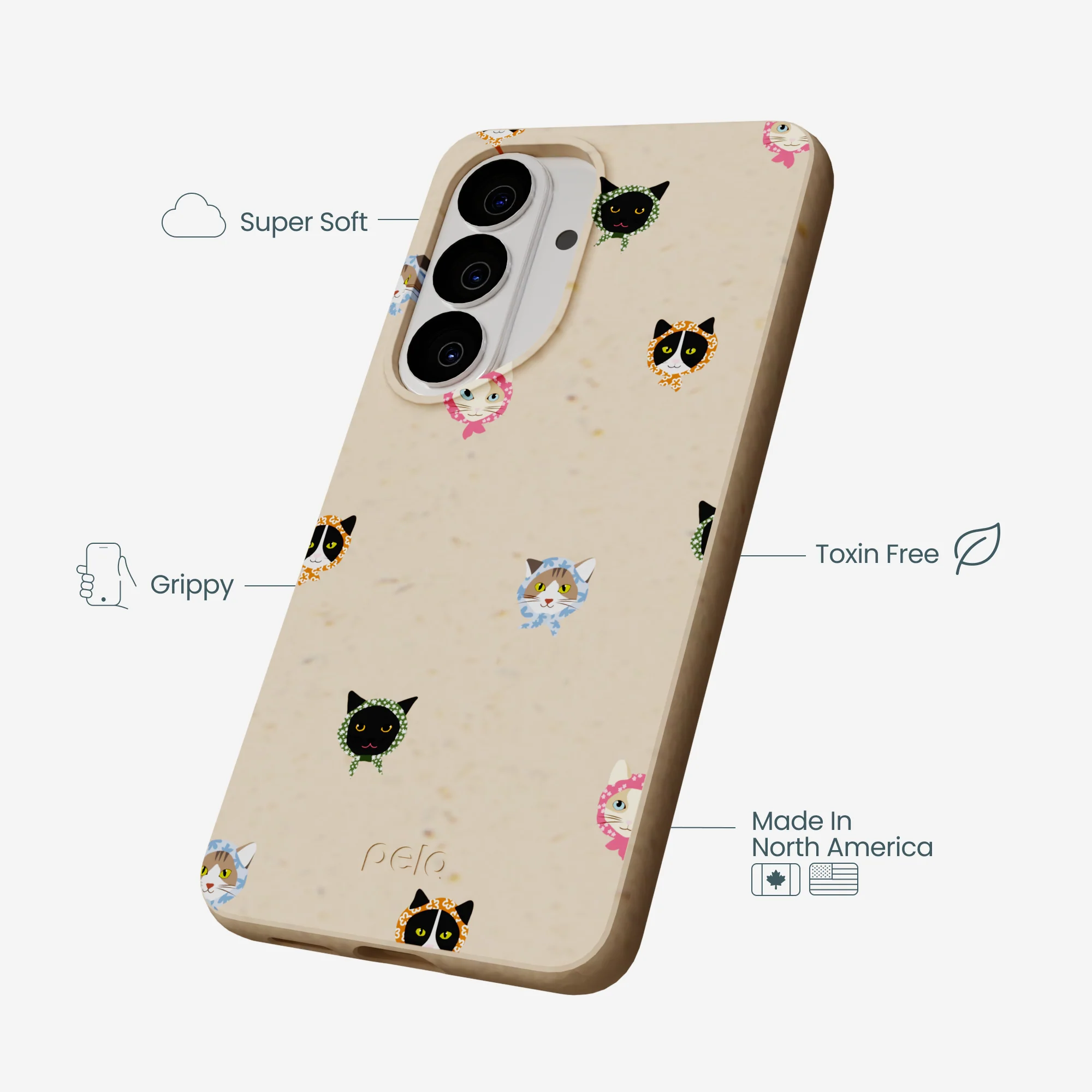 Seashell Cat Couture Samsung Galaxy S26 Case - Image 3