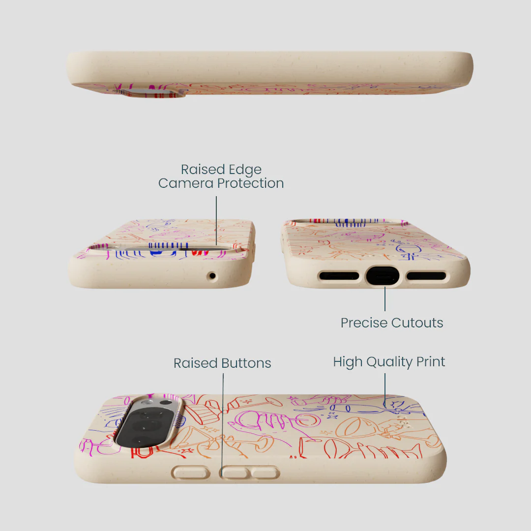Seashell Cheers Club Google Pixel 10/10 Pro Case - Image 3