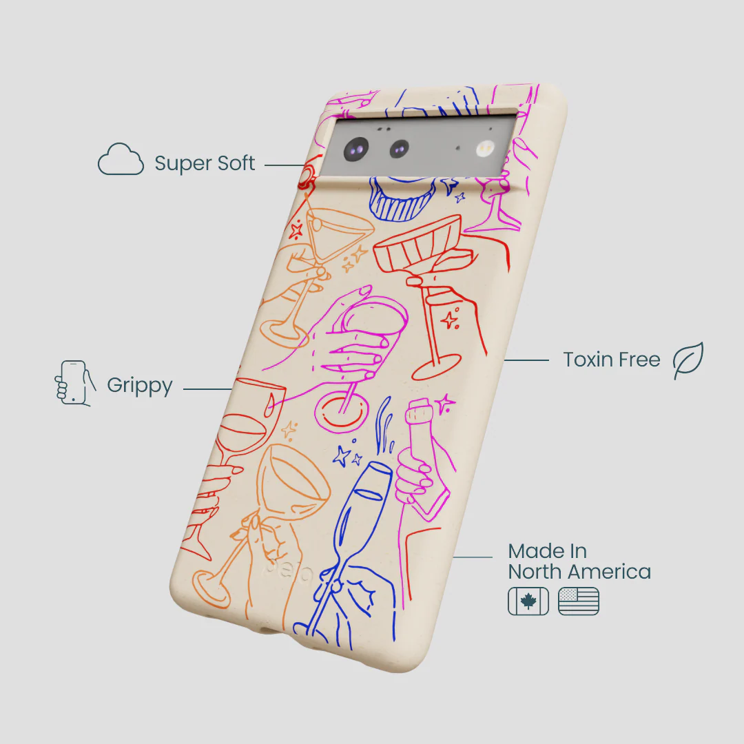 Seashell Cheers Club Google Pixel 6a Case - Image 4