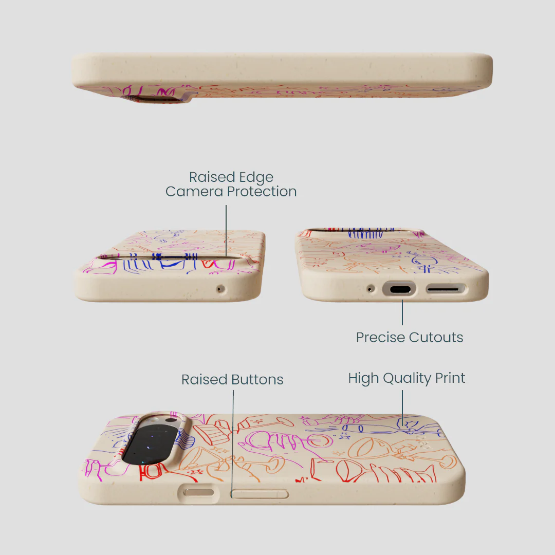 Seashell Cheers Club Google Pixel 9/9 Pro Case - Image 3