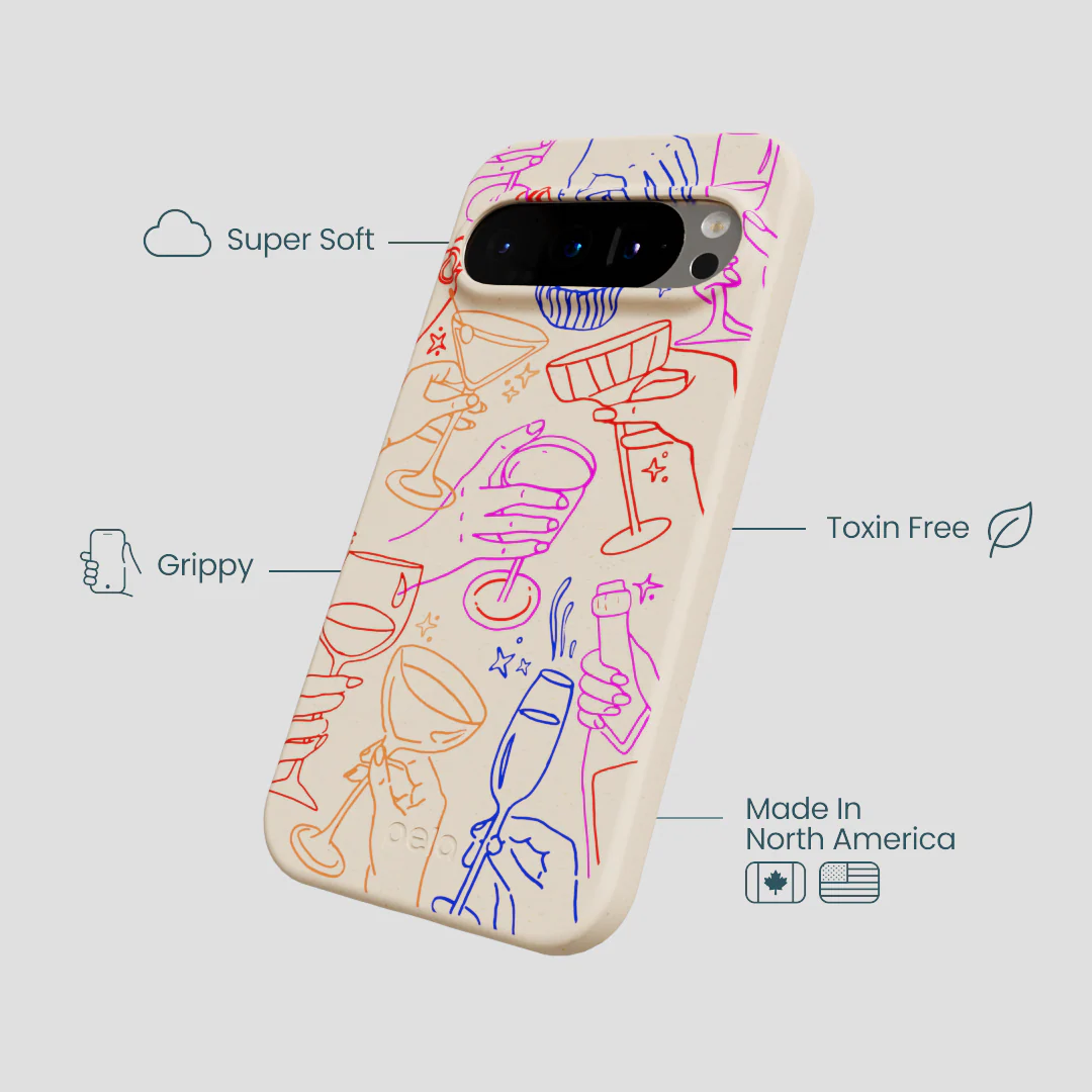 Seashell Cheers Club Google Pixel 9/9 Pro Case - Image 4