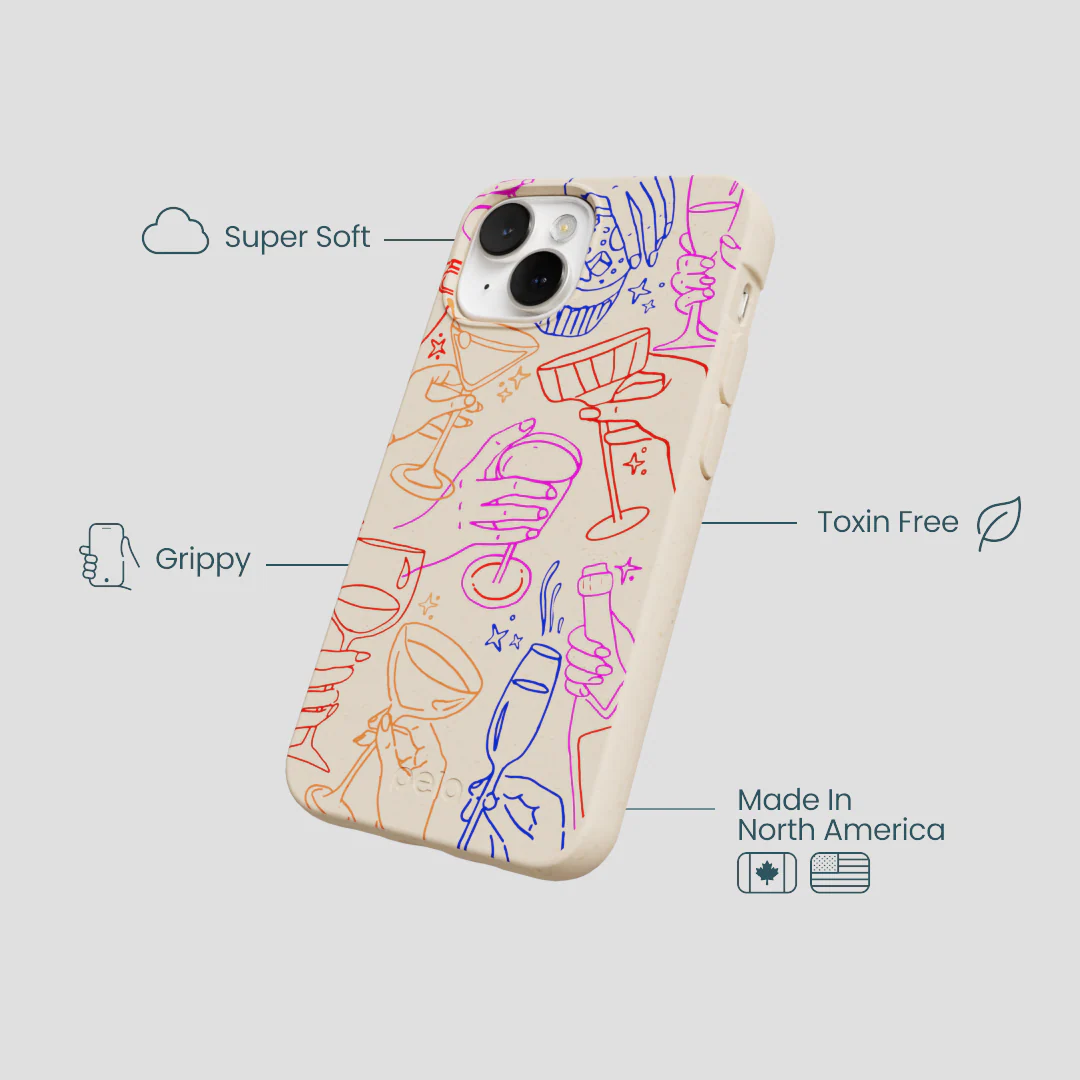 Seashell Cheers Club iPhone 13 Mini Case - Image 4