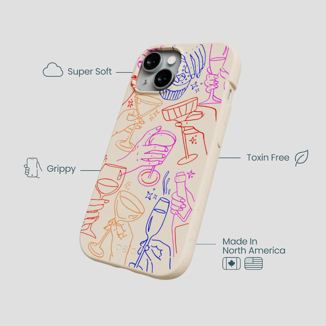 Seashell Cheers Club iPhone 15 Case - Image 4