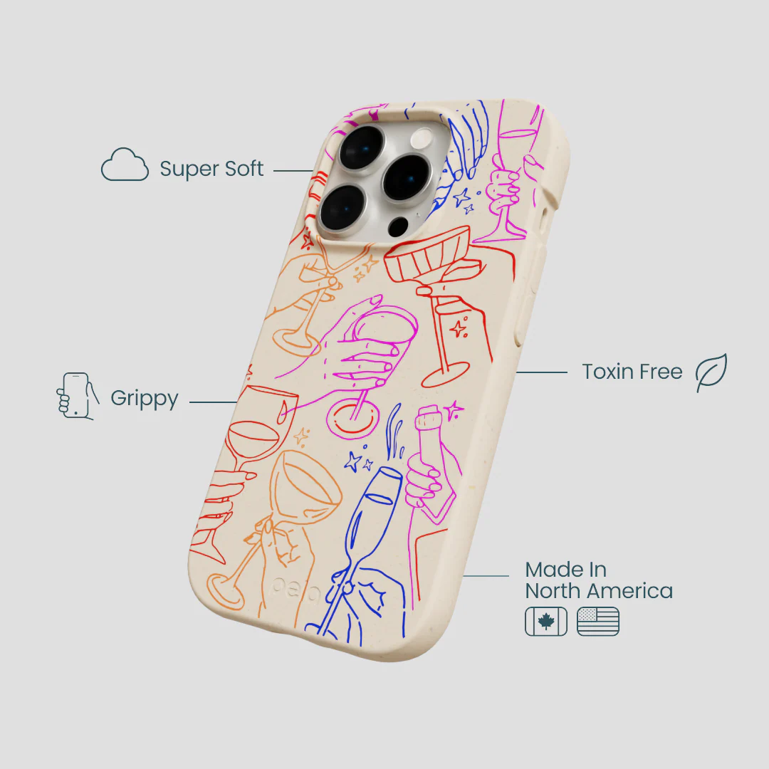 Seashell Cheers Club iPhone 15 Pro Case - Image 4