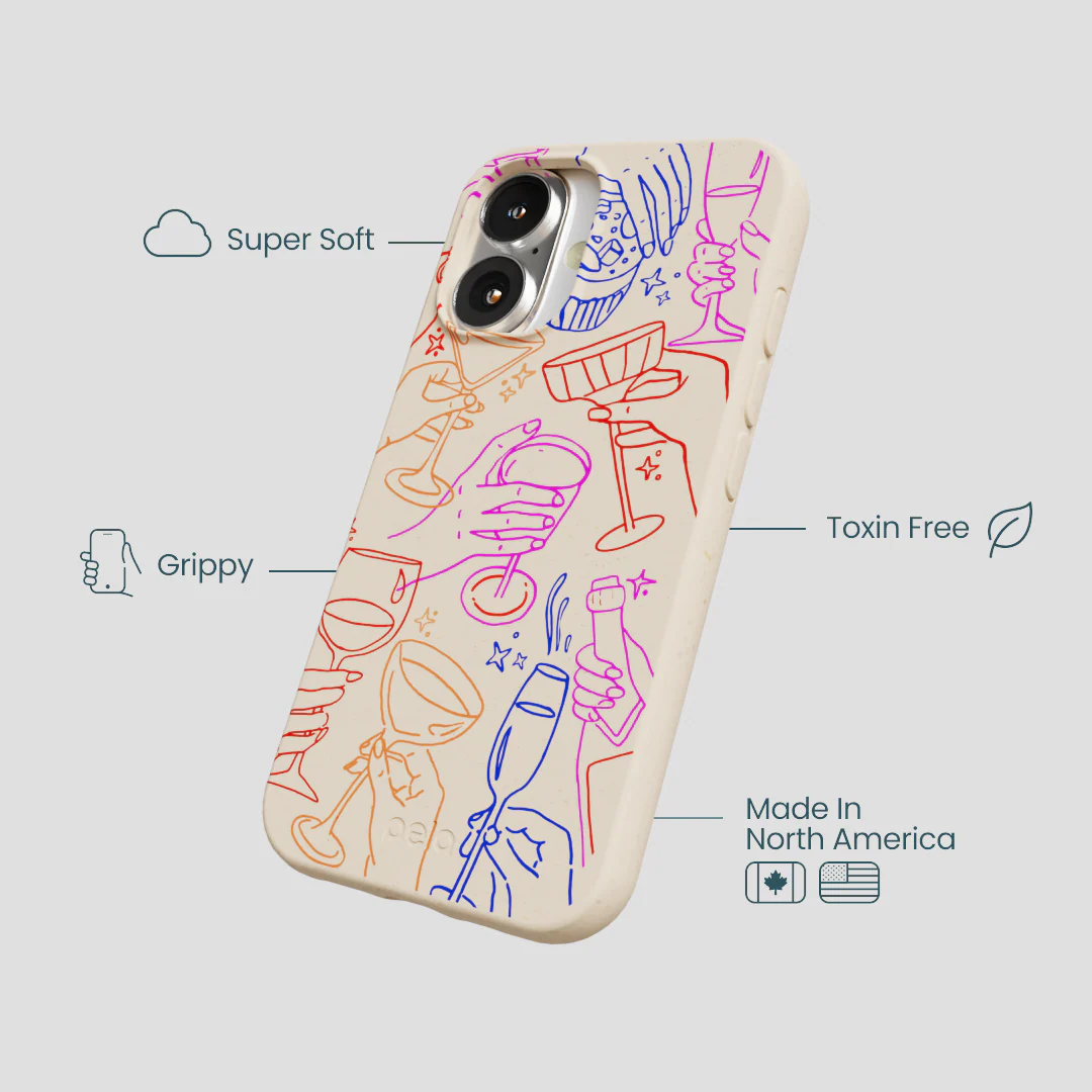 Seashell Cheers Club iPhone 16 Case - Image 4