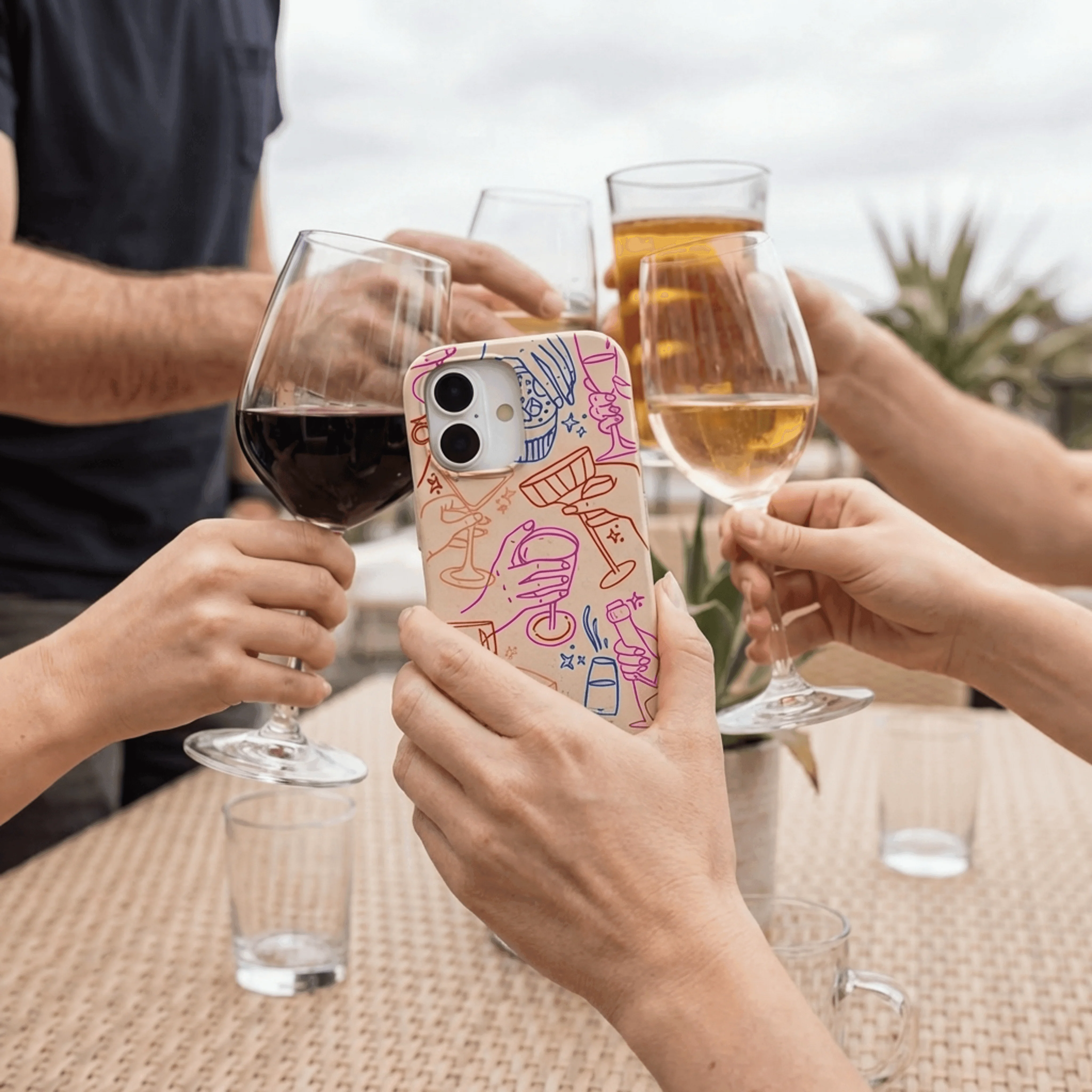 Seashell Cheers Club iPhone 16 Pro Max Case - Image 2