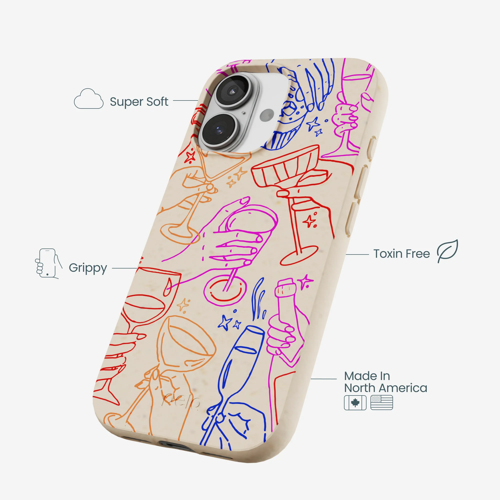 Seashell Cheers Club iPhone 17 Case - Image 4