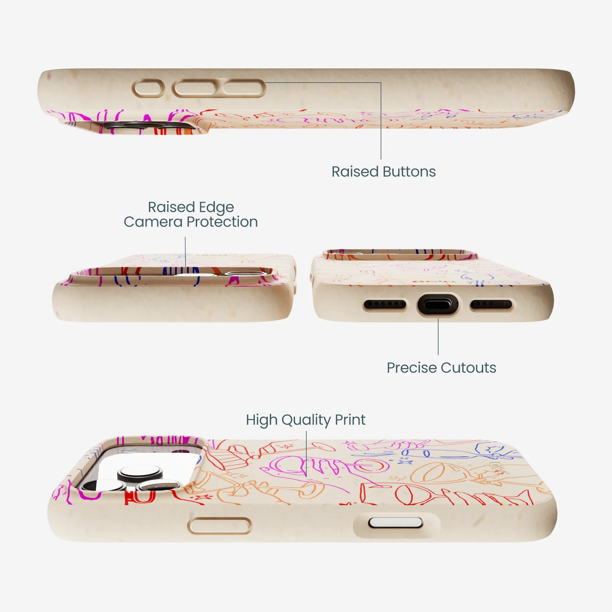 Seashell Cheers Club iPhone 17 Pro Max Case - Image 3