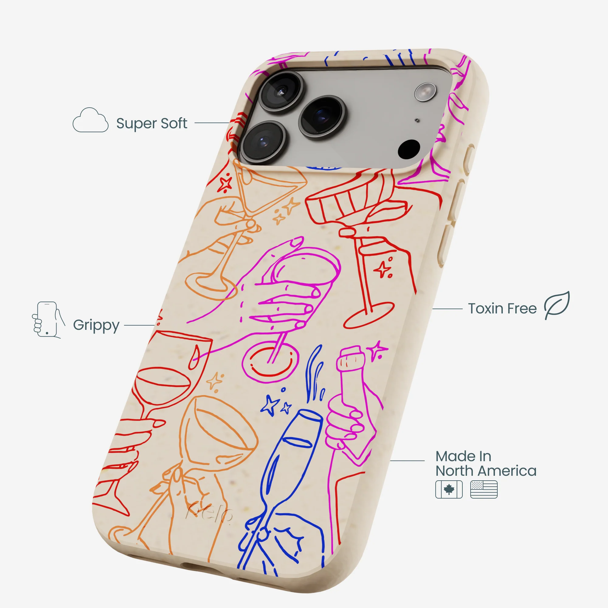 Seashell Cheers Club iPhone 17 Pro Max Case - Image 4
