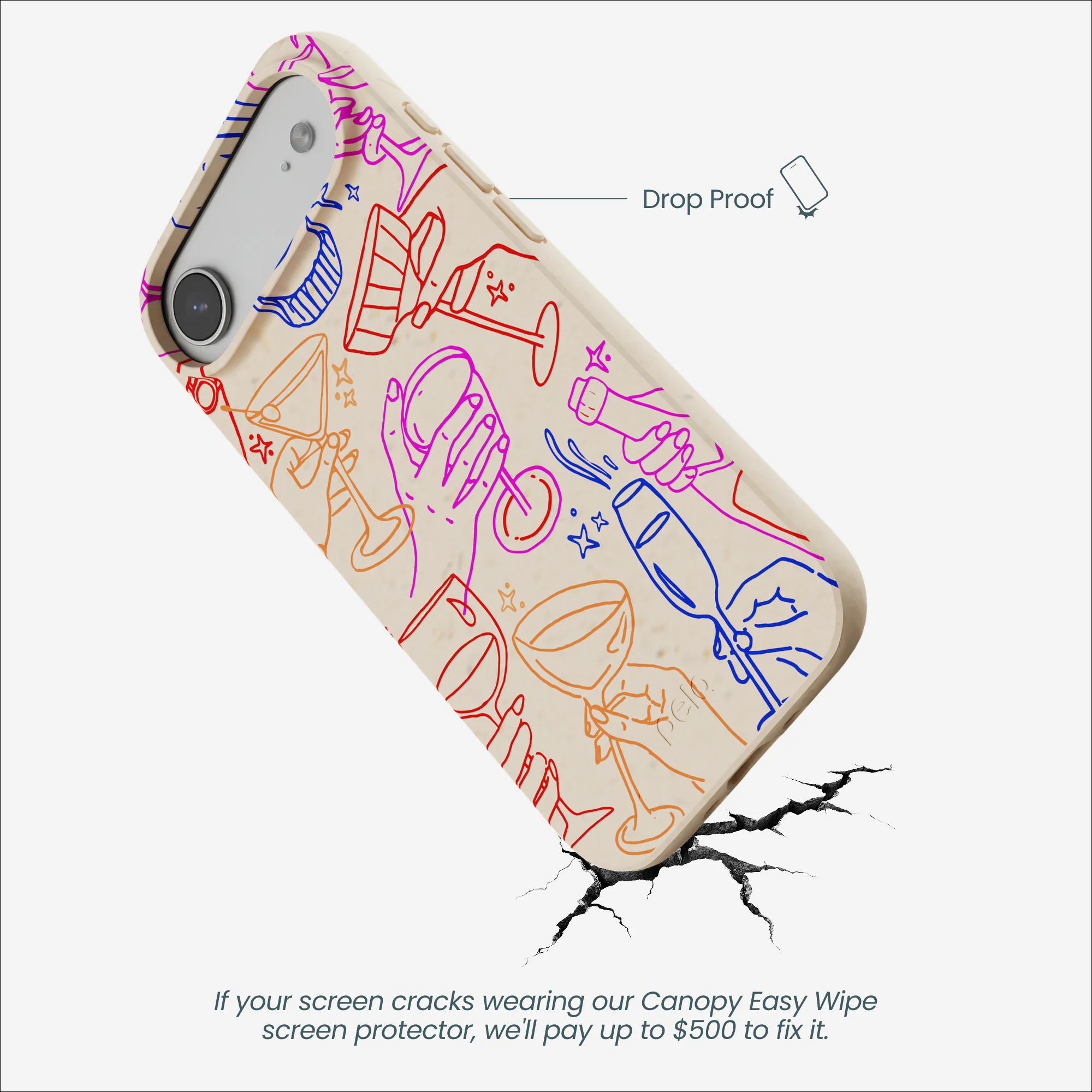 Seashell Cheers Club iPhone Air Case - Image 5