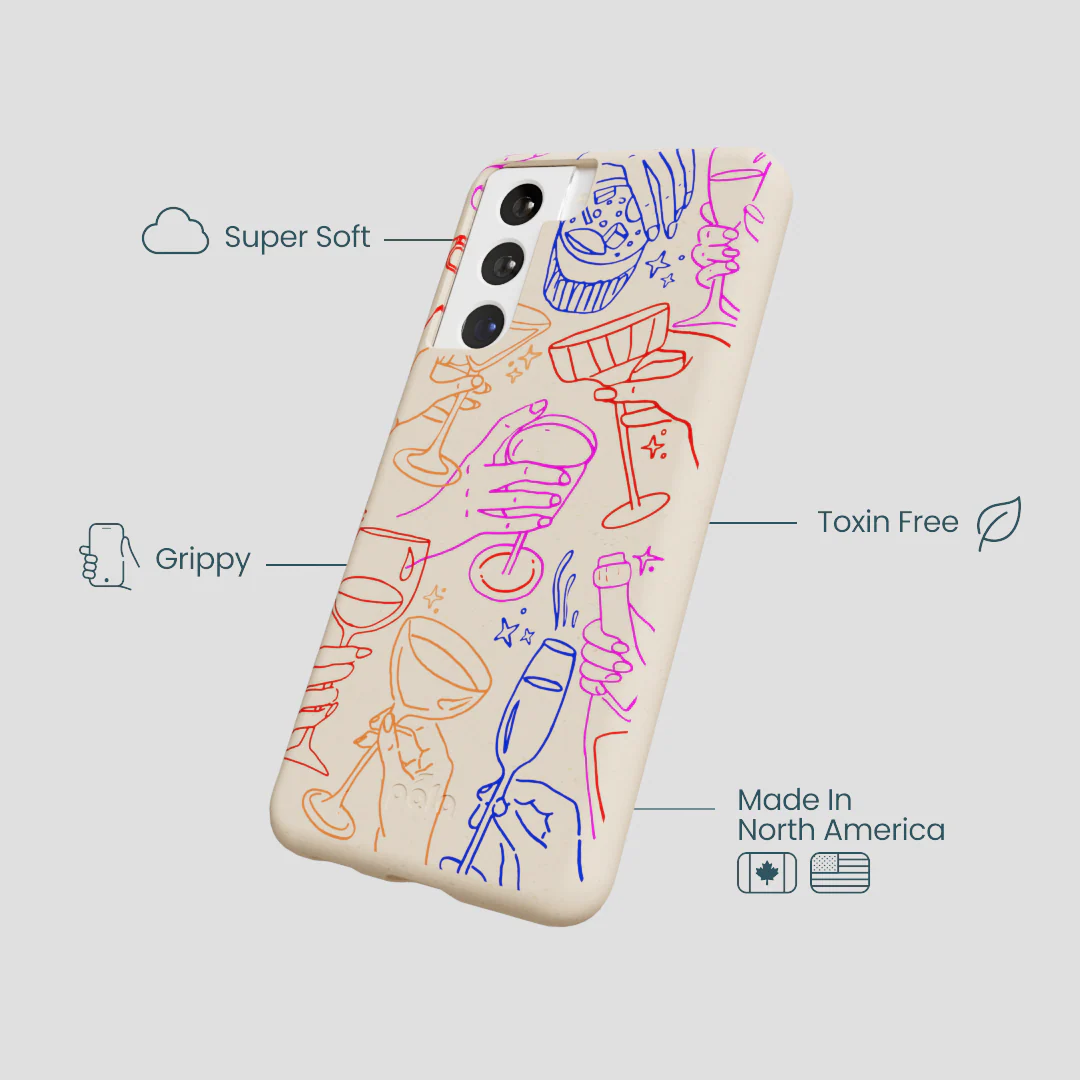 Seashell Cheers Club Samsung Galaxy S22 Case - Image 4
