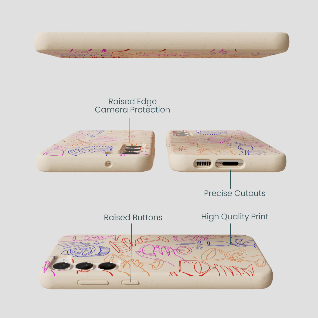 Seashell Cheers Club Samsung Galaxy S23+(Plus) Case - Image 3