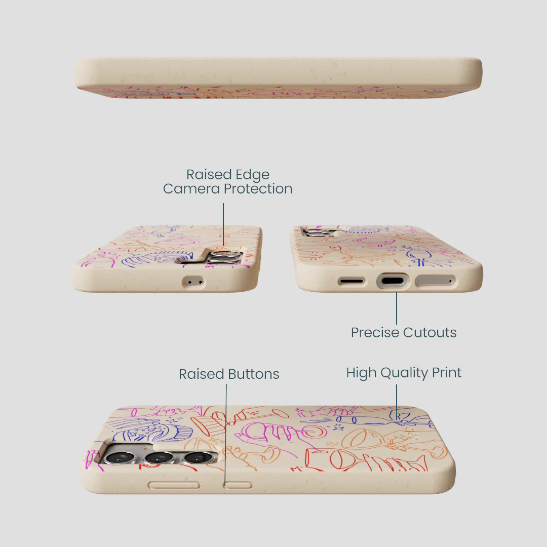 Seashell Cheers Club Samsung Galaxy S25 Case - Image 3