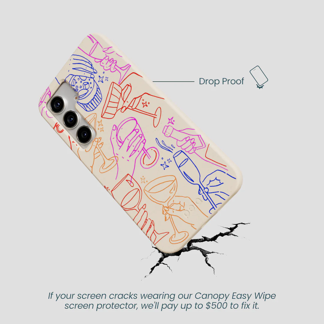 Seashell Cheers Club Samsung Galaxy S25 Case - Image 5