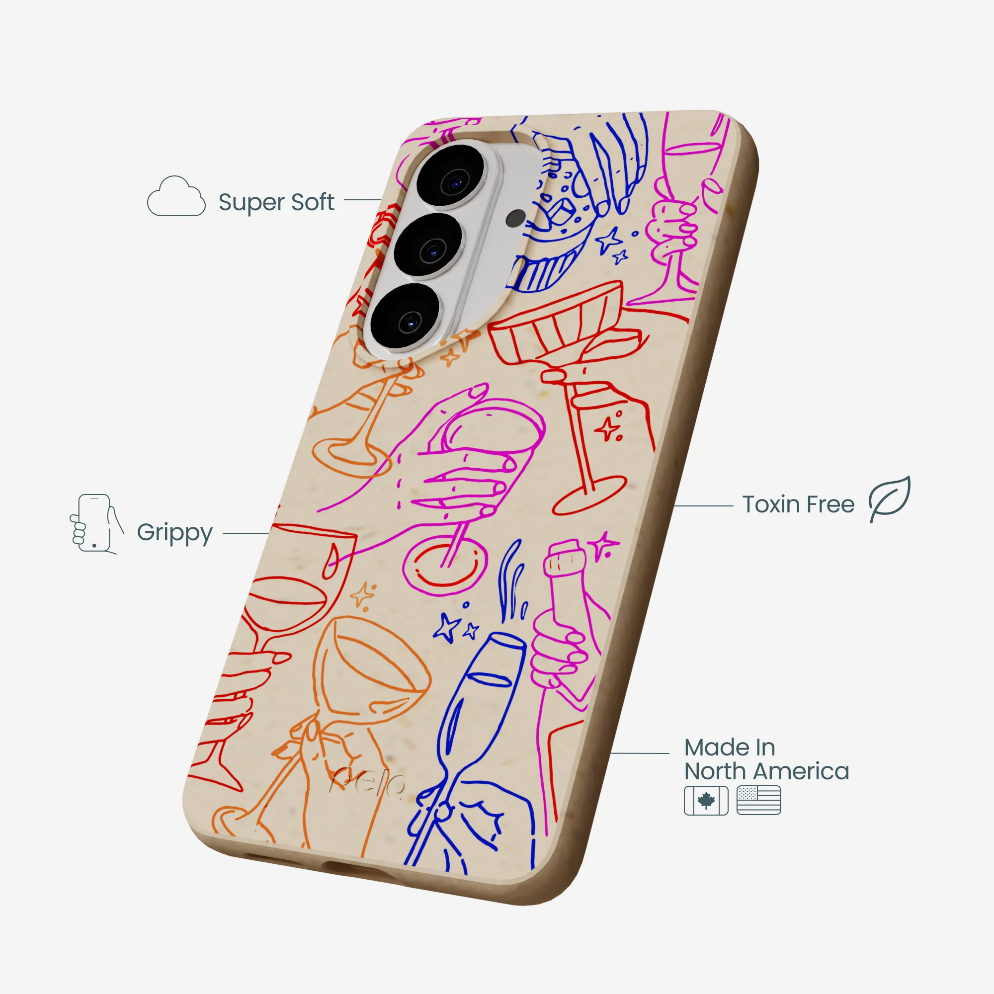 Seashell Cheers Club Samsung Galaxy S26 Case - Image 4