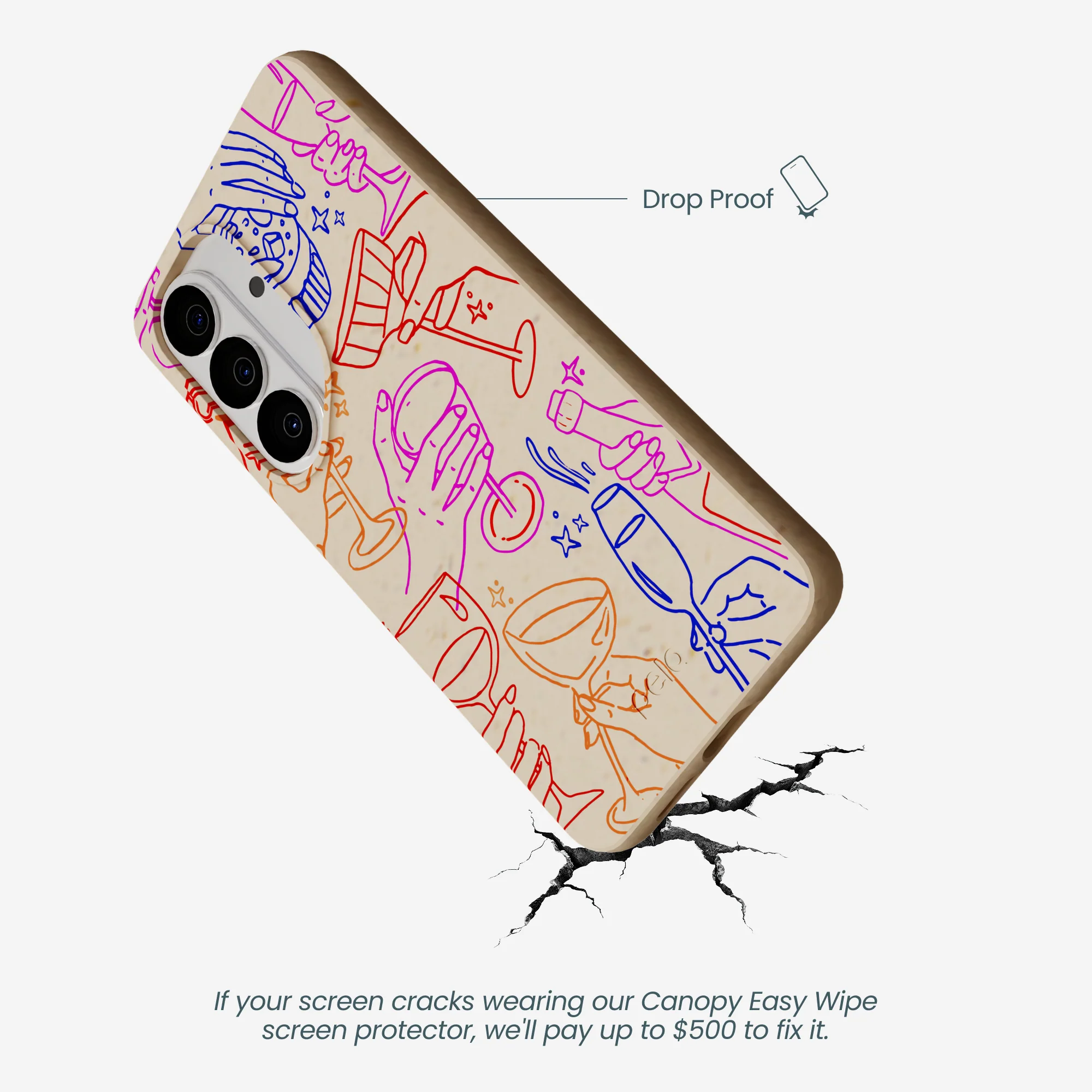 Seashell Cheers Club Samsung Galaxy S26 Case - Image 5