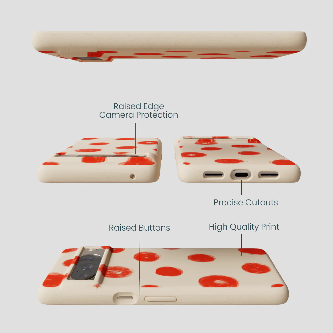 Seashell Cheery Dots Google Pixel 8 Pro Case - Image 3
