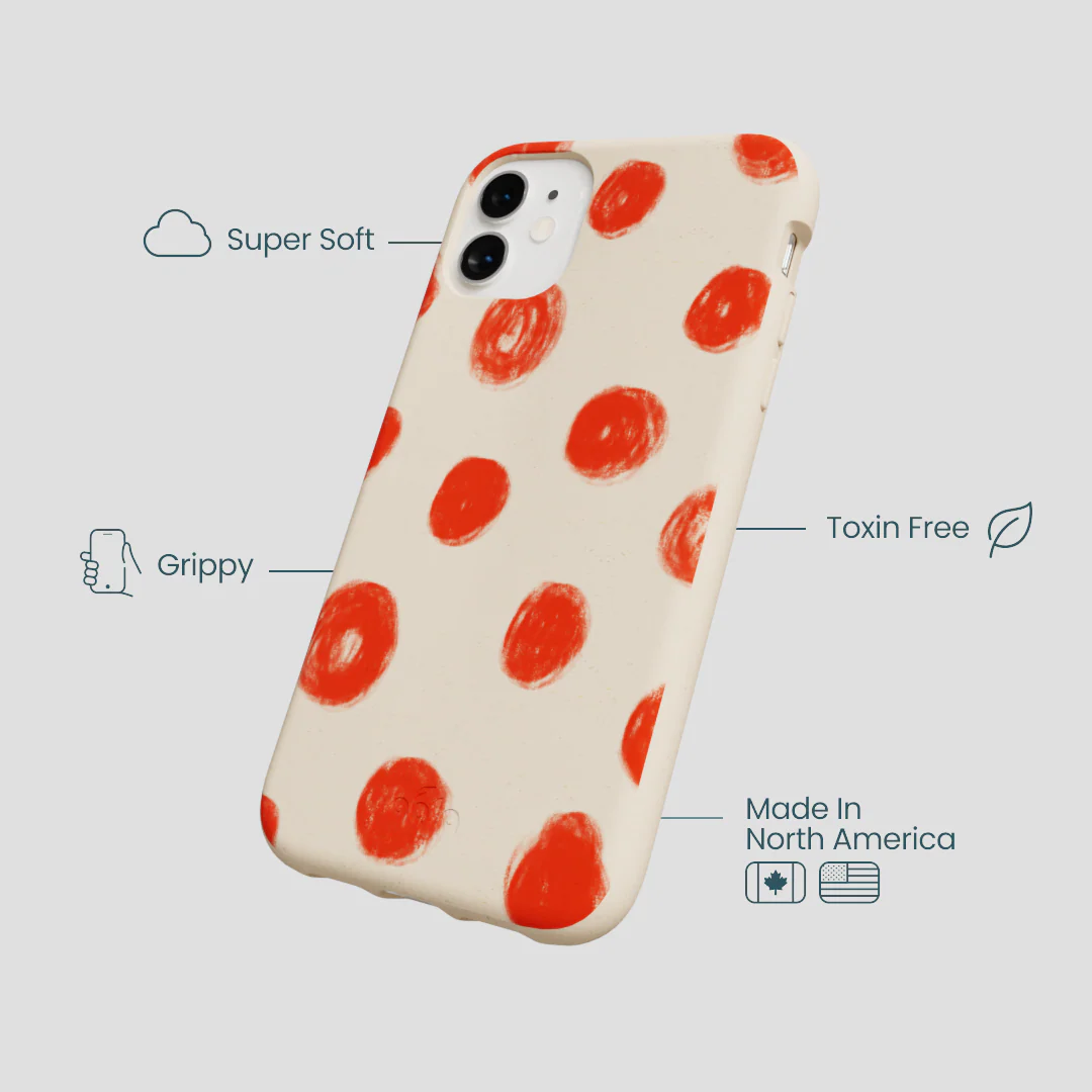 Seashell Cheery Dots iPhone 11 Case - Image 4