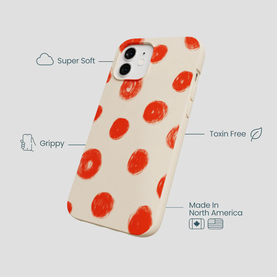 Seashell Cheery Dots iPhone 12/ iPhone 12 Pro Case - Image 4