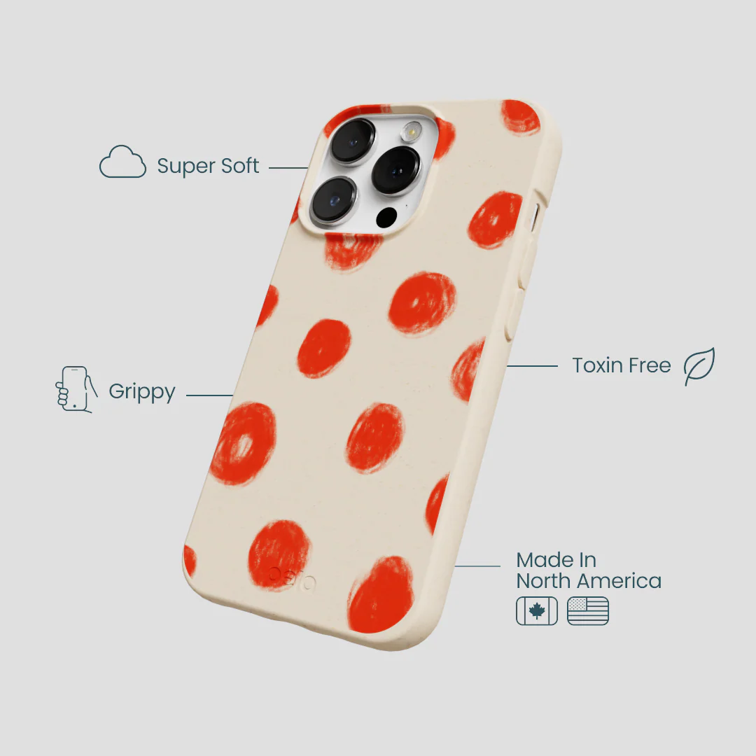 Seashell Cheery Dots iPhone 13 Pro Case - Image 4