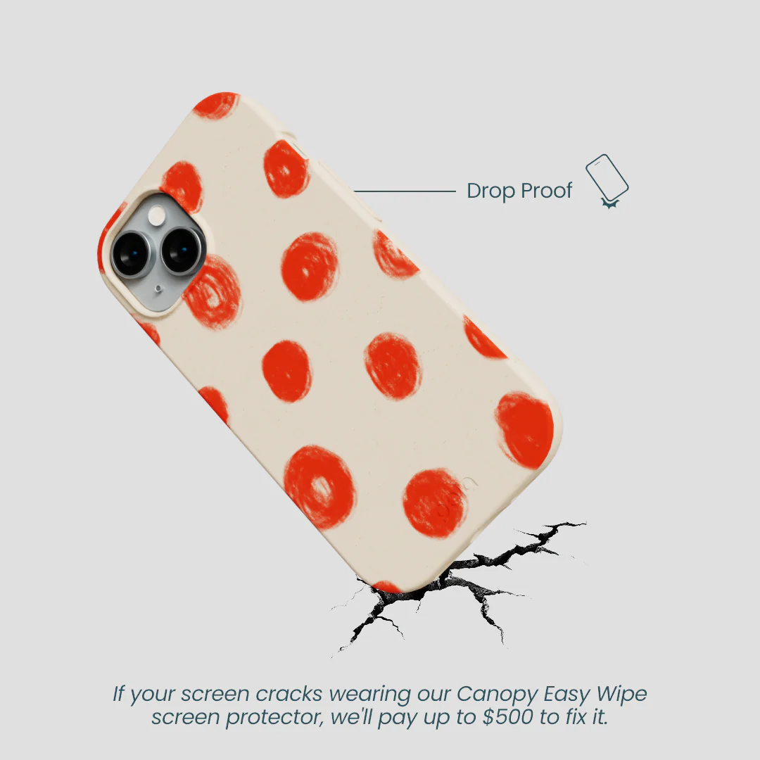 Seashell Cheery Dots iPhone 14 Case - Image 5
