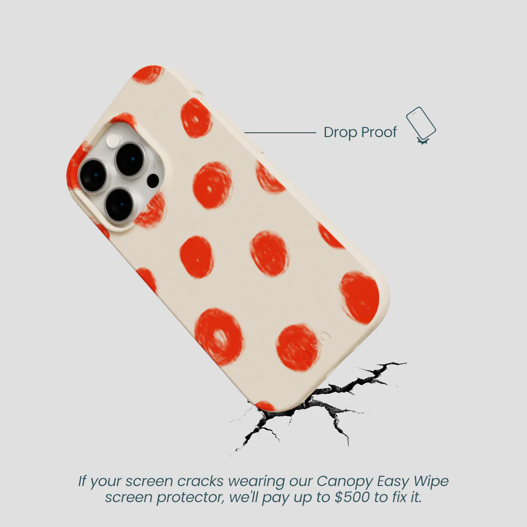 Seashell Cheery Dots iPhone 15 Pro Case - Image 5
