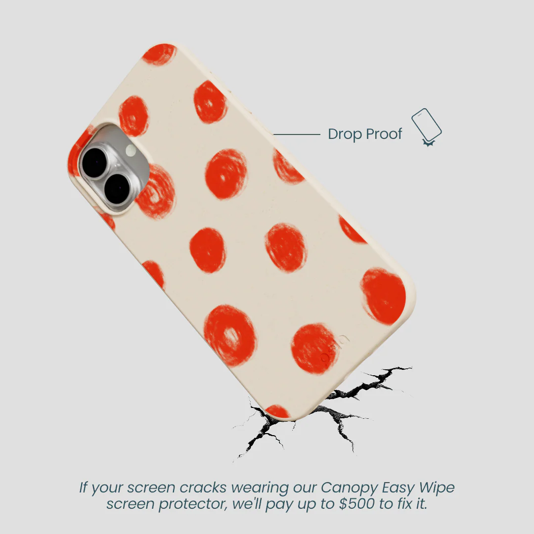 Seashell Cheery Dots iPhone 16 Plus Case - Image 5